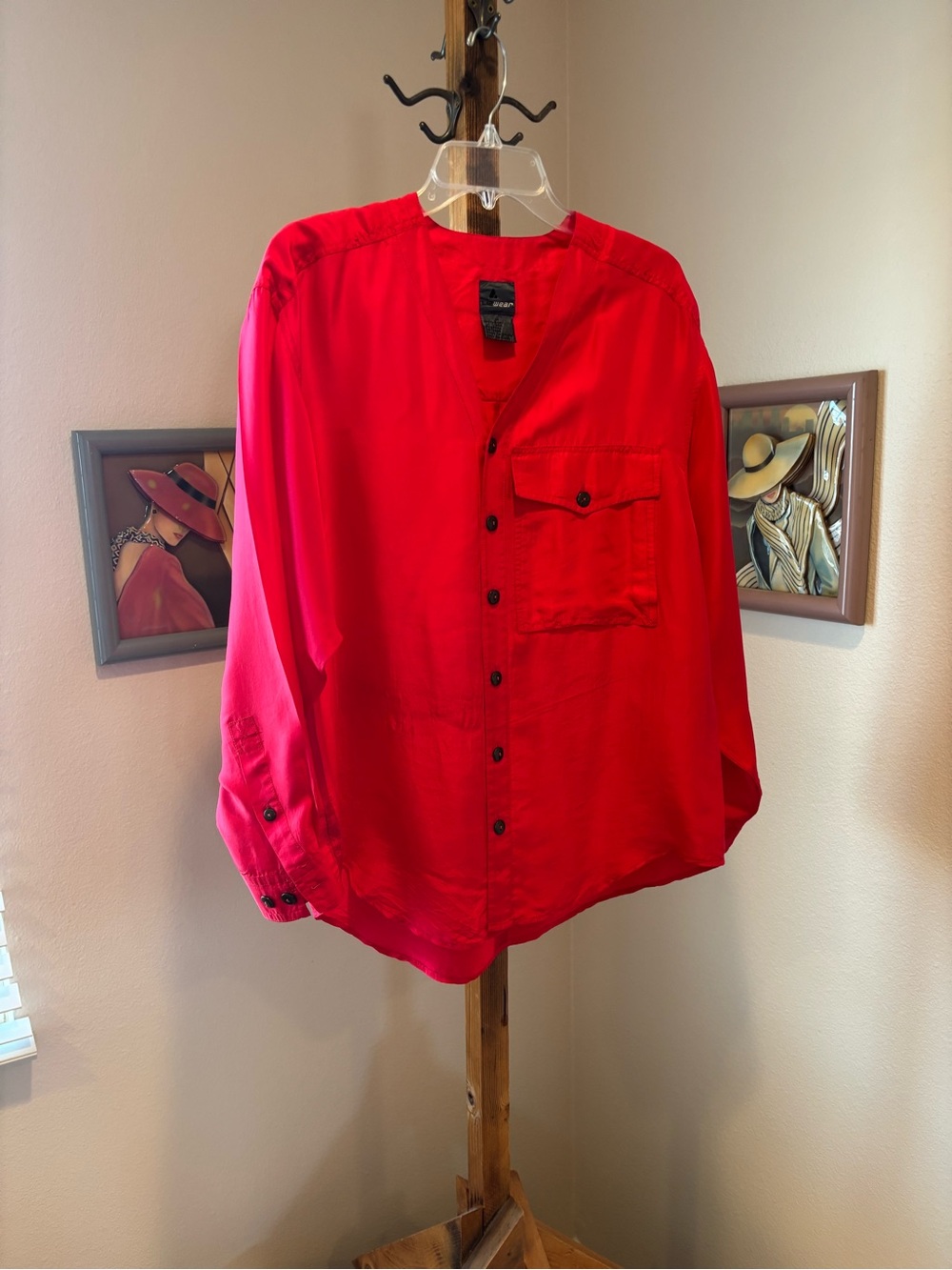 Liz wear silk long sleeve blouse - Picture 1 of 3